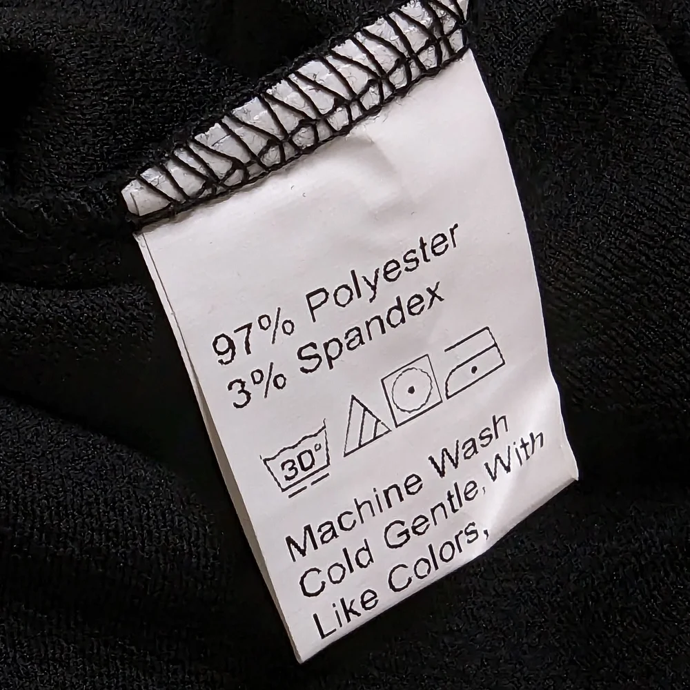 Black high waisted pants/slacks size M - Picture 4 of 6